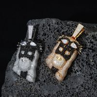 Nouveau Pendentif Jésus-Christ en Laiton Micro-Pavé, Zircon Mixte Hip Hop, Cordon Personnalisé, Accessoires pour Hommes