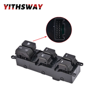 Nuevo Interruptor de Control de Ventanas Maestras 93570-1W155, Interruptor de Ventanas Eléctricas de Plástico ABS de Alta Calidad para RIO Pride 2012-2015