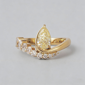 แหวนทองคำแท้ 10K/14K/18K แบบคลาสสิก ประดับเพชร CVD คุณภาพ IGI VVS-VS ทรงบริลเลียนท์ ฝังแบบหนามเตย เหมาะสำหรับงานหมั้น งานเลี้ยง และแฟชั่น - Product Image 4
