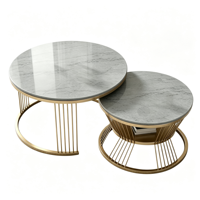 Table basse en fer et verre de style nordique européen, table d'appoint de luxe en verre artistique, combinaison de rangement, design décoratif pour salon