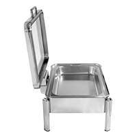 Ensembles de chauffe-plats de luxe professionnels 9L, taille standard, empilables, en acier inoxydable 201, avec contrôle de température