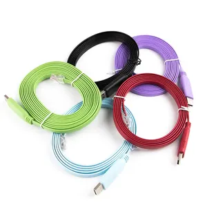 USB إلى RJ45 كابل وحدة التحكم RS232 مهايئ مسلسل ل راوتر سيسكو USB RJ 45 8P8C محول USB كابل وحدة التحكم