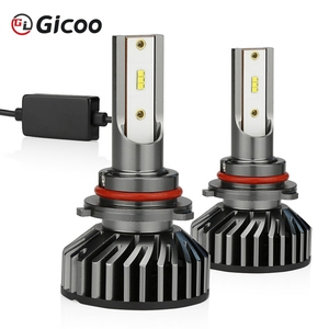Phare LED Gicoo F2 H7 9005 H1 H8 H9 H11 HB3 HB4 H4 pour voiture, ampoule avant puissante 6000K 60W 12000LM, feu antibrouillard turbo - Product Image 4
