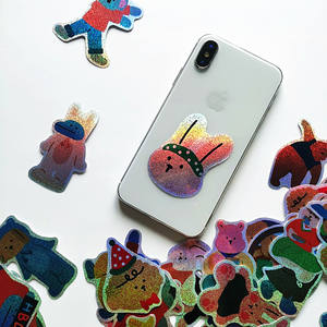 Offset Digital Printing Private Label Custom Logo Holographic Phone Case <b>Stickers</b> - Product Image 2