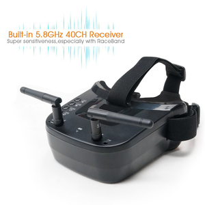 แว่นตา FPV Caddx 5.8G 40CH ขนาด 5 นิ้ว รุ่น LS800D EV800D พร้อมเครื่องรับวิดีโอ DVR และระบบ Diversity - Product Image 3