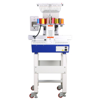 Machine à broder industrielle à tête unique entièrement automatique, petite machine à broder pour casquettes pour usage domestique