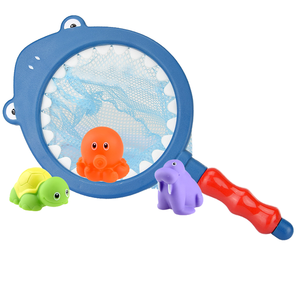 2026 Best Seller Kids Fishing Set 7pcs Plastic Water Play Bathing Toys Color Changing with Fish Catch Net Ages 2-4 Unisex - Product Image 5