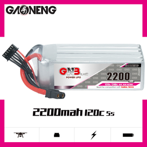 Gnb gaoneng 5S 2200mAh 18.5V XT60 120C RC LiPo แบตเตอรี่ FPV Air Wing Quadcopter - Product Image 2