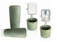 Punto de Distribución de Fibra Óptica FTTH para Exteriores, Impermeable IP55, No Metálico, de ABS, con Pedestal ODP, Caja Terminal SC de 24 Núcleos