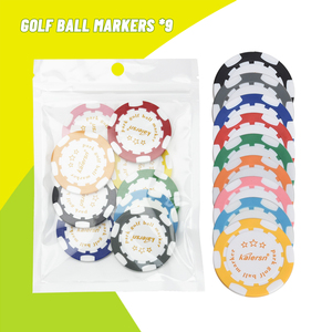 Kaiersn 9-Piece Golf Ball Marker <span class=keywords><strong>Set</strong></span> 9 màu bền vị trí Markers | lý tưởng Golf Phụ kiện & quà tặng cho nam giới và phụ nữ - Product Image 1