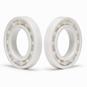 6006 Full Ceramic Bearing ZrO2 30x55x13mm PTFE Cage Open Corrosion Resistant Non Magnetic Insulating for <b>Chemical</b> Equipment - Product Image 2