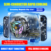 Radiateur refroidisseur avec rétroclip magnétique dissipateur de chaleur semi-conducteur ventilateur de refroidissement pour iPhone et Android accessoires de téléphone portable