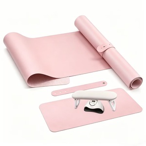Large Leather Desk Mat Non-Slip PU Leather Mouse Keyboard <b>Pad</b> Office Home <b>Writing</b> Desk Mat Nail Beauty Make-up Desk <b>Pad</b> - Product Image 1