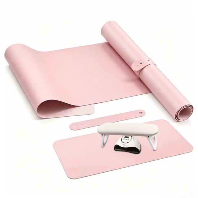 Large Leather Desk Mat Non-Slip PU Leather Mouse Keyboard Pad Office Home Writing Desk Mat Nail Beauty Make-up Desk Pad