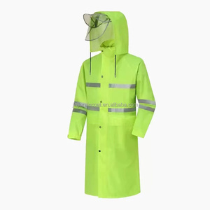 Ropa de Seguridad Laboral de Alta Calidad para Exteriores, Chaqueta Impermeable de Poliéster Pongee Resistente, Reflectante y de Alta Visibilidad, Impermeable para Motocicleta - Product Image 2