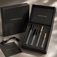 Flacon pulvérisateur de parfum en verre vide 2ml 3ml 5ml 10ml, atomiseur rechargeable, logo personnalisé, capuchon en aluminium noir/doré/argenté