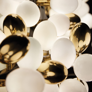 Custom Moderne Hoge Kwaliteit Interieur Creatieve <span class=keywords><strong>Hand</strong></span> Geblazen Druif Muur Licht Massief Gebeeldhouwde Bronzen Murano Glazen Wandlamp - Product Image 6