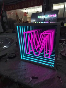 Tùy chỉnh Tempered Glass 3D Holographic mở rộng hiệu ứng Abyss Ma Thuật Infinity gương quảng cáo Vòng quảng cáo ánh sáng Hộp - Product Image 4