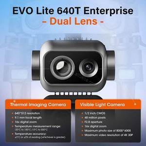 AUTEL EVO Lite 640T Enterprise Standard Bundle Dual <b>Gimbal</b> Thermal Imaging Dron with AI Recognition & 12km Transmission UAV - Product Image 6