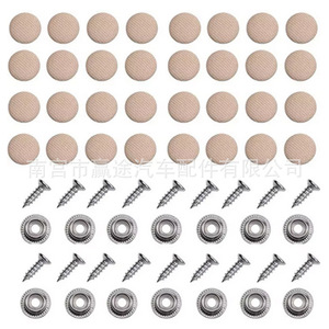 Rivets de fixation pour toit de voiture Winning Journey en nylon, polypropylène et zinc plaqué pour réparation de plafond intérieur avec outils – Beige, Gris, Noir - Product Image 3