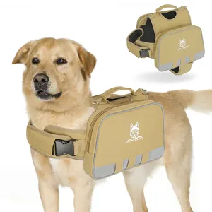 Outdoor Travel Dog Saddle Bag Backpack Dog Training Pouch Bag Waterproof Pet Backpack Carrier
