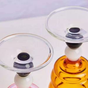 Cubilete <span class=keywords><strong>de</strong></span> cristal <span class=keywords><strong>de</strong></span> color ondulado en espiral lindo Hogar personalizado - Product Image 5