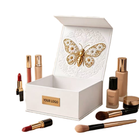 Ensemble de boîtes cadeaux personnalisées et sacs en papier avec poignée, boîte d'emballage rigide magnétique en gros pour les ensembles cadeaux de parfums et de cosmétiques