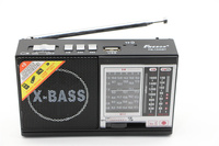 Logo Kustom Pesanan OEM Speaker Radio Portabel 3 inci dengan USB/TF Built-In, 8 Band AM/FM SW, Dapat Diisi Ulang, Baterai Lithium 600mAh FM-1330BT