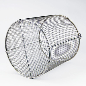 <span class=keywords><strong>Cesta</strong></span> de Almacenamiento de Malla Personalizada para Esterilización de Herramientas Hospitalarias, de Alambre, Forma Circular con Asa, Fácil de Limpiar - Product Image 4