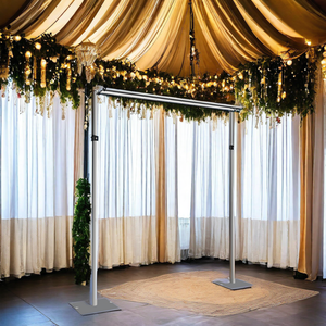 Bán Buôn Sáng Tạo Ajustable Ống Drape Bộ Dụng Cụ Đôi Thanh Ngang Móc Cho Triển Lãm Thương Mại Thiết Bị Tổ Chức Sự Kiện Đảng Wedding Trang Trí - Product Image 2