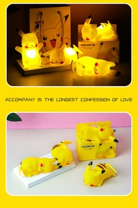 Cadeaux de vacances PVC dessin animé <span class=keywords><strong>Led</strong></span> bébé <span class=keywords><strong>lampe</strong></span> veilleuse <span class=keywords><strong>Pikachu</strong></span> veilleuse <span class=keywords><strong>lampe</strong></span> de chevet - Product Image 6