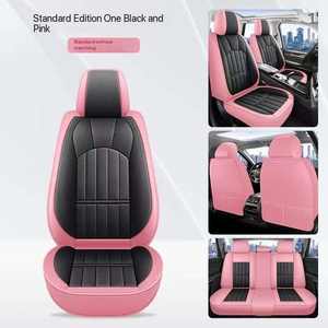 Soleway-Funda para <span class=keywords><strong>silla</strong></span> de <span class=keywords><strong>coche</strong></span>, Funda de cuero universal para <span class=keywords><strong>asiento</strong></span> de <span class=keywords><strong>coche</strong></span>, Envolvente completa, impermeable, duradera, para todas las estaciones - Product Image 4