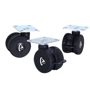 2.5-Inch Universal Wheel Plate Mount Office Chair Table Sofa <strong>Furniture</strong> Casters Swivel Rubber <strong>Castor</strong> <strong>for</strong> Trolley Healthcare Use - Product Image 2