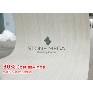 Panel de Pared de Travertino Flexible Stone <span class=keywords><strong>Mega</strong></span>, Revestimiento de Piedra Blanda, Panel Decorativo para Paredes Exteriores de Hoteles y Villas - Product Image 2