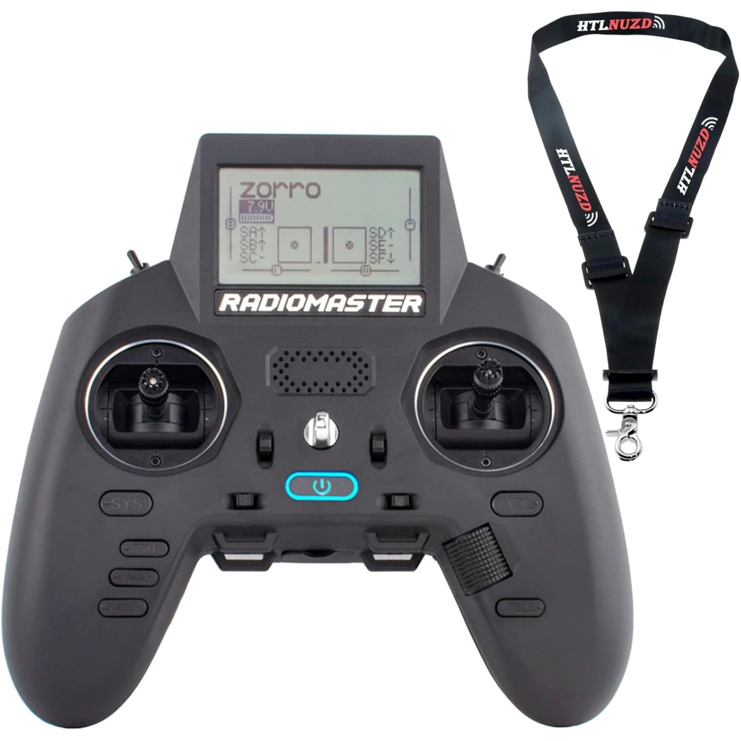 HTLNUZD CC2500 высокочастотный 2,4 ГГц 16CH пульт дистанционного управления FPV Дрон JP4in1/ELRS TX конфигурации Mode2 передатчик Hall ручка