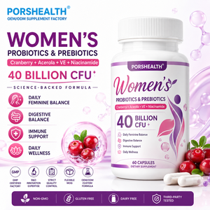 Capsules de probiotiques vaginaux pour femmes certifiées GMP OEM |   40 milliards d'UFC, soutien quotidien de la flore multi-souches - Product Image 1