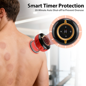 Alat Terapi Gua Sha dengan Remote Control, Vacuum Suction Cups, Set Pijat Elektrik untuk Mengikis Tubuh dan Pijat Bekam dengan Panas - Product Image 4