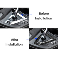 Accesorios Interiores de Fibra de Carbono ES para Automóviles, Cubierta Decorativa para Palanca de Cambios para BMW M3 M4 (Estilo 14-18), Accesorios de Decoración para Automóviles
