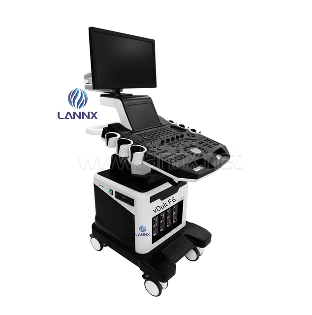 LANNX VDult F6 High Quality Portable Doppler Ultrasound Trolley Color Ultrasonic Diagnostic Apparatus 4D/5D USG Scanner Machine