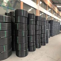Usine Flexible PE Tuyau Résistant À La Chaleur PE En Plastique Noir Électrique Flexible Rouleaux HDPE Électrique Conduit Tube