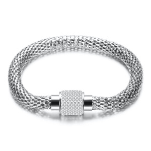 Bracelet Câble Vintage Européen-Américain en Acier, Or, Or Rose, Alliage de Zinc Micro-Incrusté, Bijou Cadeau - Product Image 2