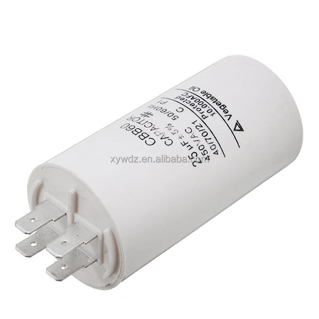 CBB60 Starting Capacitor 4uF~70uF Motor Capacitor 50 / 60Hz 450VAC with M8 Screw for Electric Motor/washing Machine