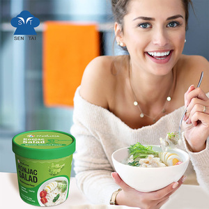 Nouilles de salade au <span class=keywords><strong>wasabi</strong></span>, sésame et konjac, faibles en glucides, végétaliennes, sans gluten, shirataki pour des repas sains, cuisine asiatique, boîte pour adultes - Product Image 1