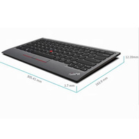 ThinkPad 4Y40X49493 küçük kırmızı nokta BT kablosuz çift modlu klavye ofis klavye şarj versiyonu tablet telefon klavye