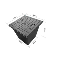 Boîtier de jonction souterrain en composite SMC renforcé de fibre de verre sur mesure avec couvercle de manhole pour projets de câblage