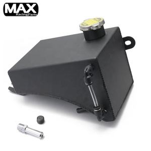MAX Réservoir d'expansion universel de liquide de refroidissement en aluminium pour Nissan 180SX 240SX S13 S14 <span class=keywords><strong>CPA</strong></span> noir argent - Product Image 5