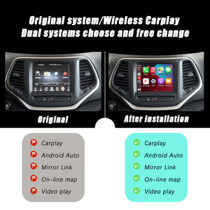 Interfaz Inalámbrica CZT-AUTO para Radio de Coche con Apple Carplay y Android Auto Compatible con Jeep Cherokee/Grand Cherokee <span class=keywords><strong>Uconnect</strong></span> 8.4 - Product Image 3