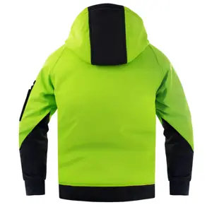 Ngoài trời Hi VIS bảo hộ lao động Windproof Hi khả năng hiển thị softshell vải thời trang Fleece áo khoác áo khoác cho nam giới