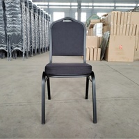 Chaises de réception empilables de luxe pour événements en plein air et en intérieur, chaises de mariage, chaises de banquet d'hôtel, structure en métal et tissu