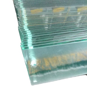 Panneau de <span class=keywords><strong>verre</strong></span> de sécurité <span class=keywords><strong>trempé</strong></span> perforé de 8 mm d'épaisseur pour vitrine, porte ou cloison - Product Image 1